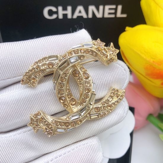 Chanel Comet Rhinestone Decorative Brooch