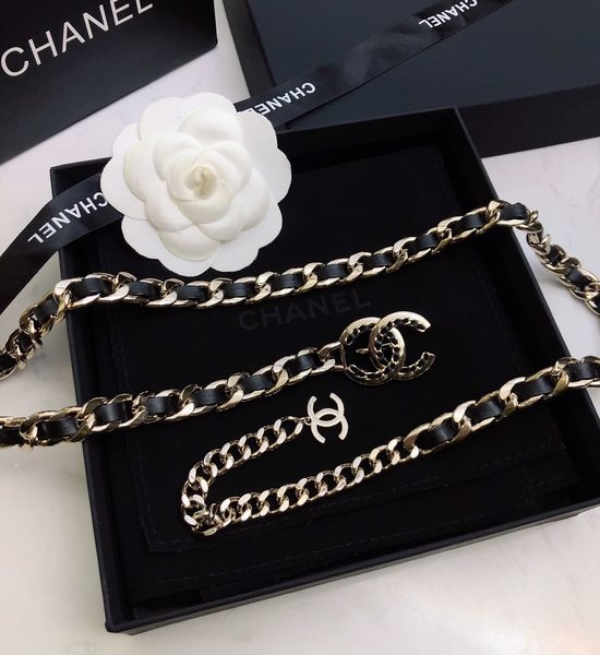 Chanel Multifunctional Leather Chain Necklace