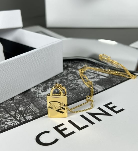 Celine Handbag Pendant Necklace Retro Elegant Adjustable Jewelry