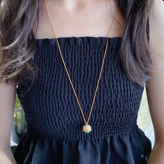 Piaget Half Diamond Malachite Ball Necklace