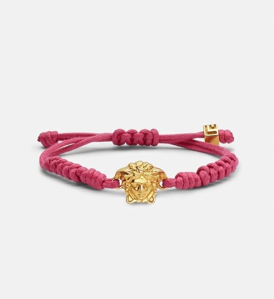 Versace Classic Woven Bangle with Medallion