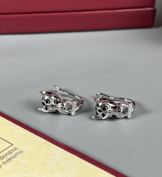 Cartier Leopard Head Design Stud Earrings