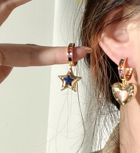 Celine Love Star Earrings Elegant Versatile Accessory