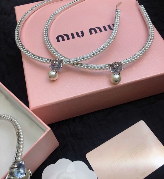 Miu Miu Pink Crystal Diamond Hairband, Fairy Style