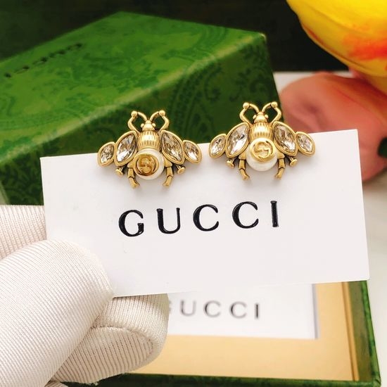 Gucci Bee Pattern Exquisite Earrings Premium Jewelry