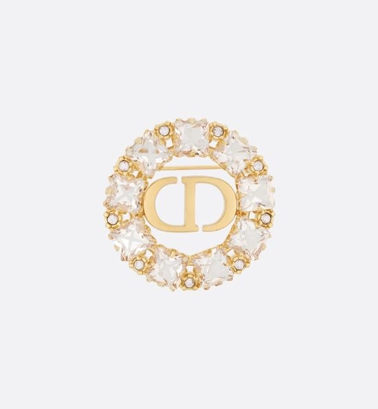 Christian Dior CD Pearl Decor Brooch