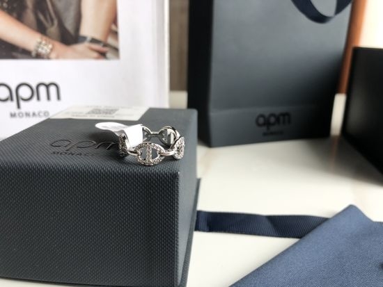 Apm monaco Chain Link Texture Ring