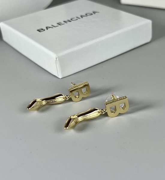 Balenciaga Classic Sleek Everyday Stud Earrings