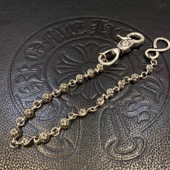 Chrome Hearts Sterling Silver Cross Bag Chain Pendant