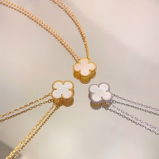 Van Cleef & Arpels VCA Clover Mother of Pearl Necklace