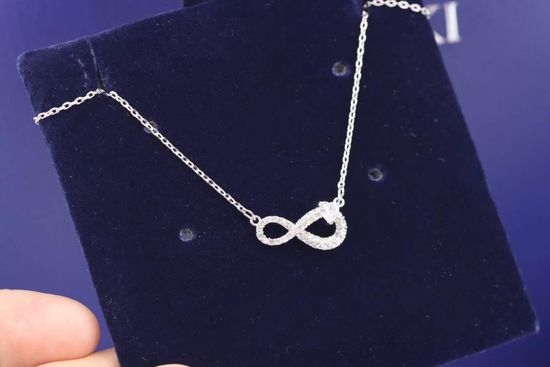 Swarovski Infinity Heart Shaped Crystal Necklace