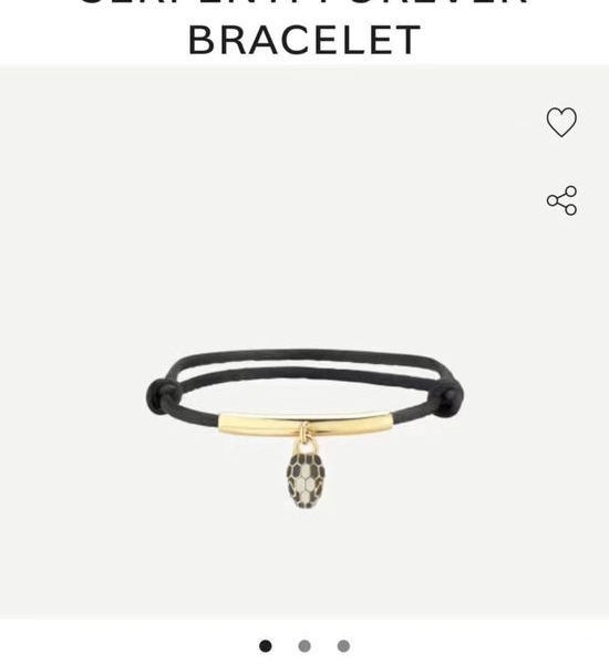 Bvlgari Snake Shape Braided Rope Bracelet
