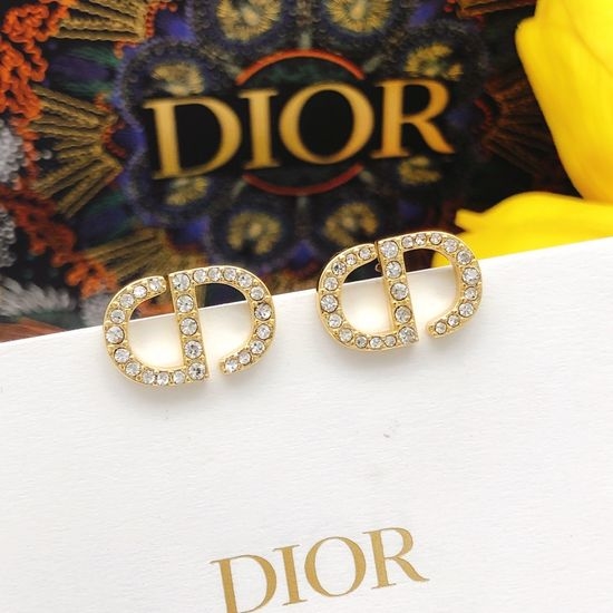 Christian Dior CD Mini Exquisite Elegant Stud Earrings