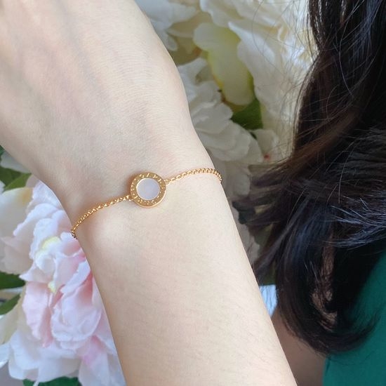 Bvlgari Double-Sided Rotating Disc Bracelet