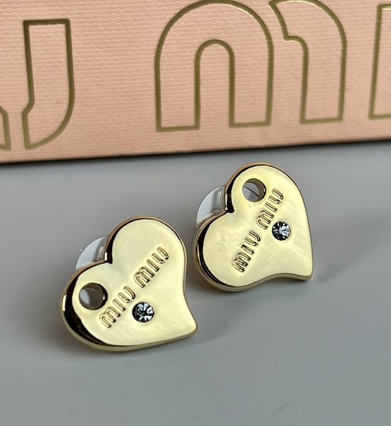 Miu Miu Delicate Heart Daily Wear Earrings