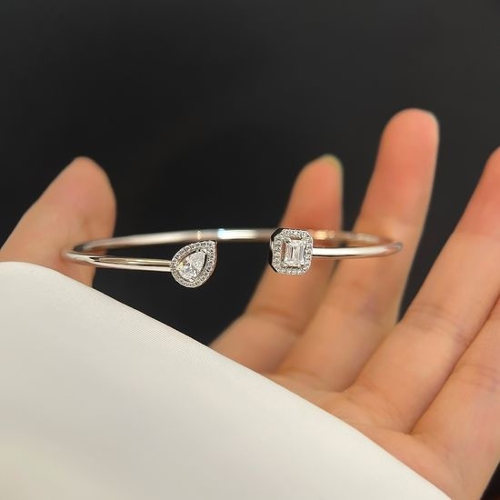 Messika Diamond Emerald Cut Bracelet Jewelry