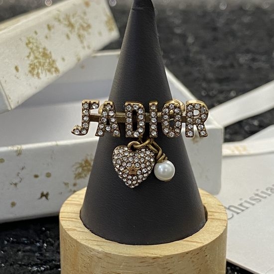 Christian Dior CD Classic Logo Detail Versatile Ring