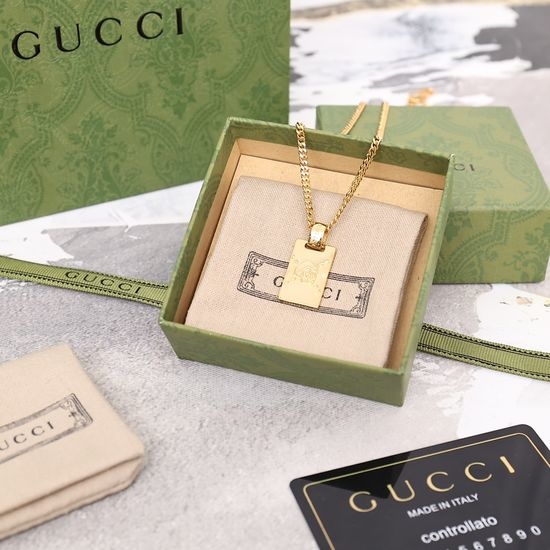Gucci Classic Retro Style Gold Necklace