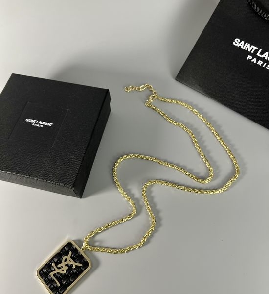 Yves Saint Laurent YSL Adjustable Pendant Necklace