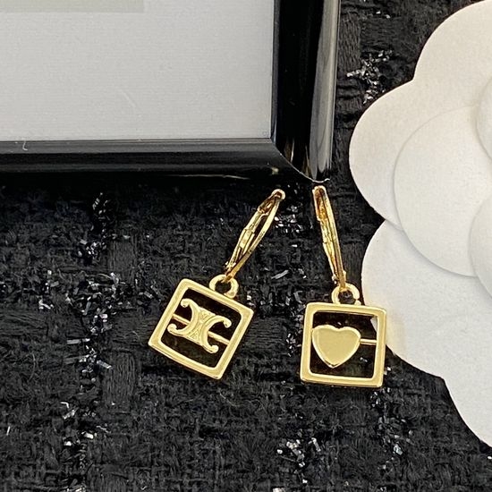 Celine Unique Small Heart Earrings Daily Wear