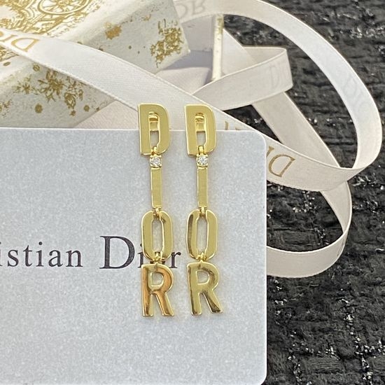 Christian Dior CD Classic Dior Tassel Letter Earrings