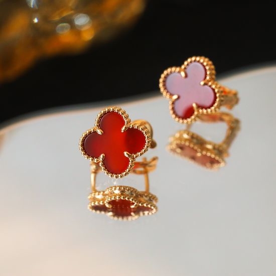 Van Cleef & Arpels VCA Classic Clover Stud Earrings