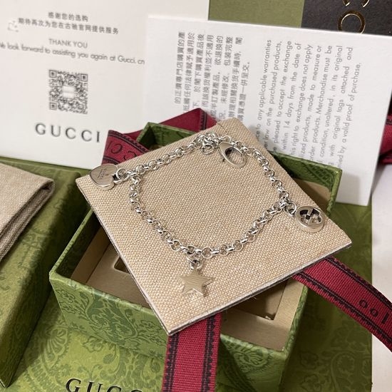 Gucci Heart Star Beaded Bracelet