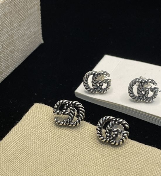 Gucci Twisted Pattern Popular Stud Earrings