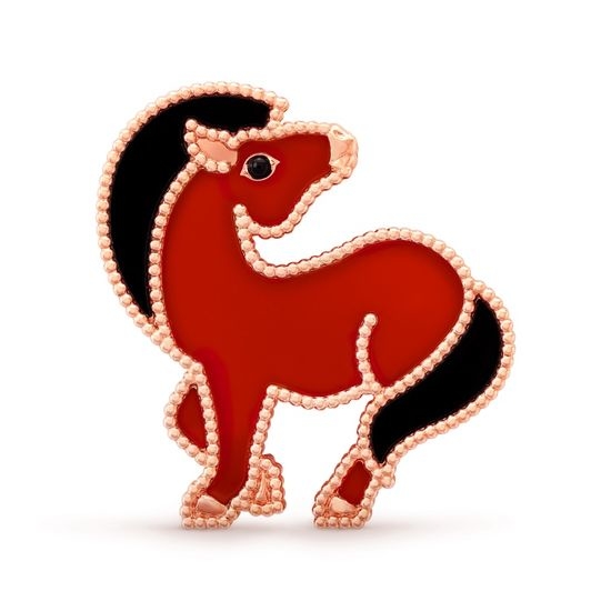Van Cleef & Arpels VCA Elegant Horse Shape Brooch Pendant