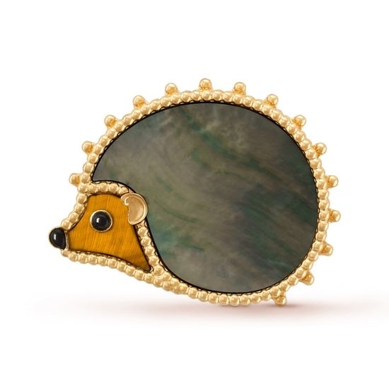 Van Cleef & Arpels VCA Lovely Hedgehog Shape Brooch Pendant