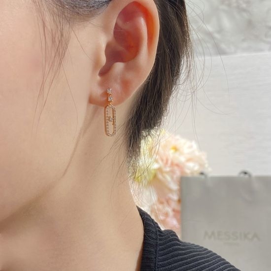 Messika Diamond Movable Stud Earrings