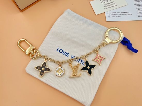 Louis Vuitton LV Keychain Bag Charm Canvas Logo Pattern