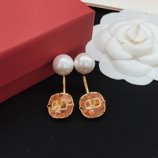 Valentino Elegant Pearl Hook Earrings