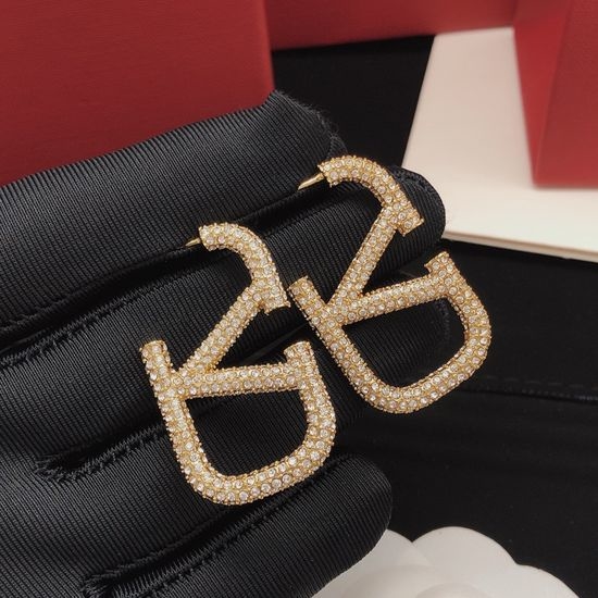 Valentino Full Diamond Large Stud Earrings