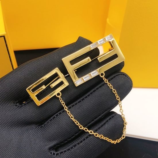 Fendi Tassel Chain Brooch