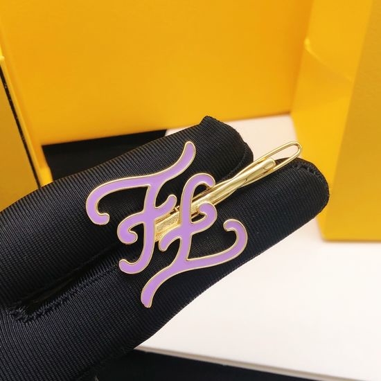 Fendi Enamel Hair Clips