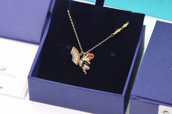 Swarovski Dreamy Unicorn Rainbow Clavicle Necklace