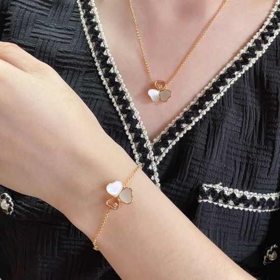 Chopard Mother of Pearl Three Heart Bracelet