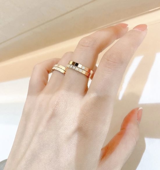 Chopard Half Diamond Ice Cube Ring