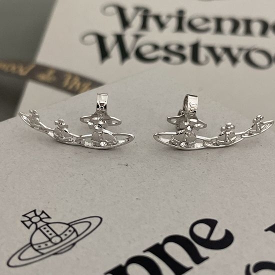Vivienne Westhood Three Small Planet Decorative Stud Earrings