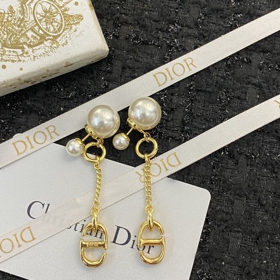 Christian Dior CD Well Made Earrings High End Quality
