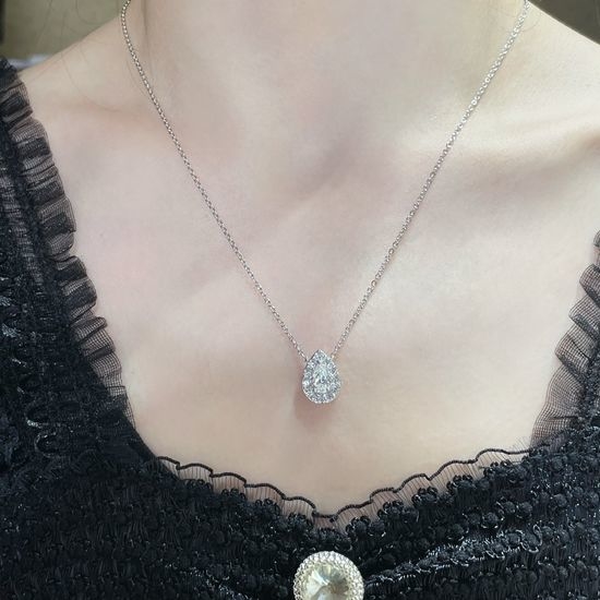 Polo Ralph Lauren Teardrop Zircon Sparkling Necklace