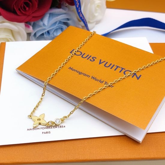 Louis Vuitton LV Sleek Monogram Pattern Pendant