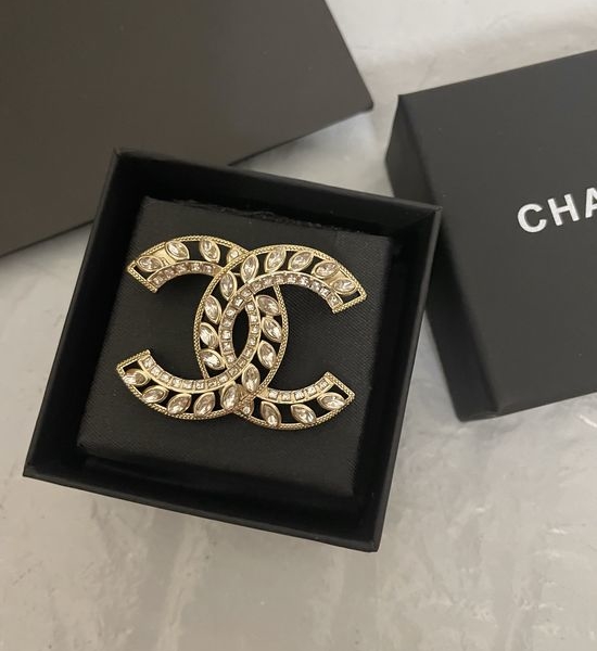 Chanel Wheat Ear Brooch Premium Brass Crafted