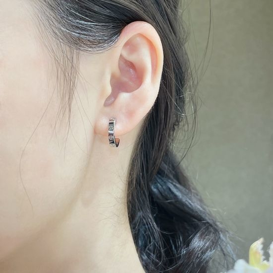 Cartier Classic Smooth Slim Band Hoop Earrings