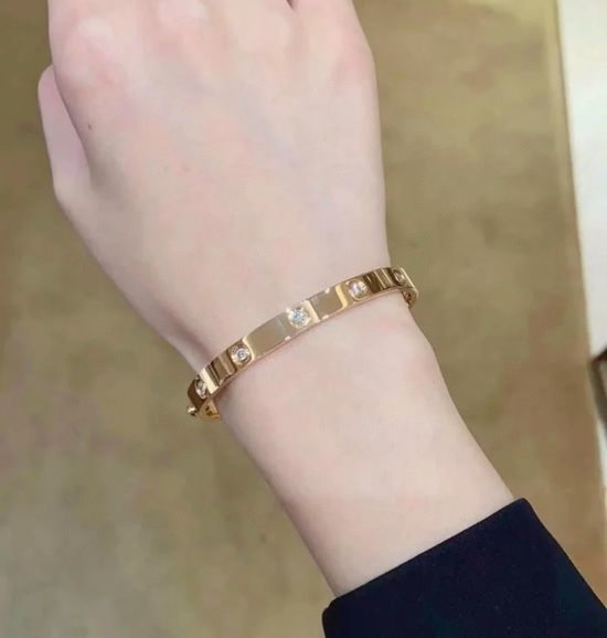 Cartier Ten Diamond Bangle Exquisite Craft