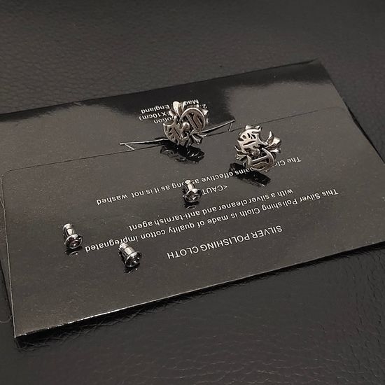 Chrome Hearts Hypoallergenic Exquisite Stud Earrings