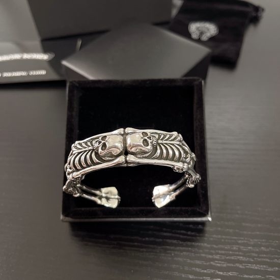 Chrome Hearts Classic Vintage Engraved Decorative Bangle