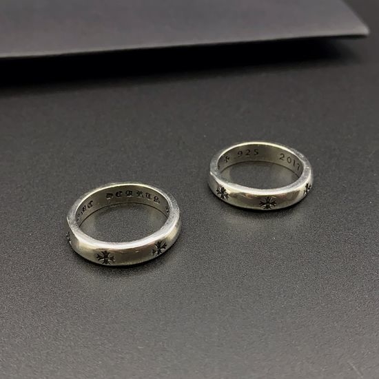 Chrome Hearts Vintage Cross Pattern Band Ring