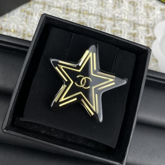 Chanel Five-pointed Star Resin Brooch